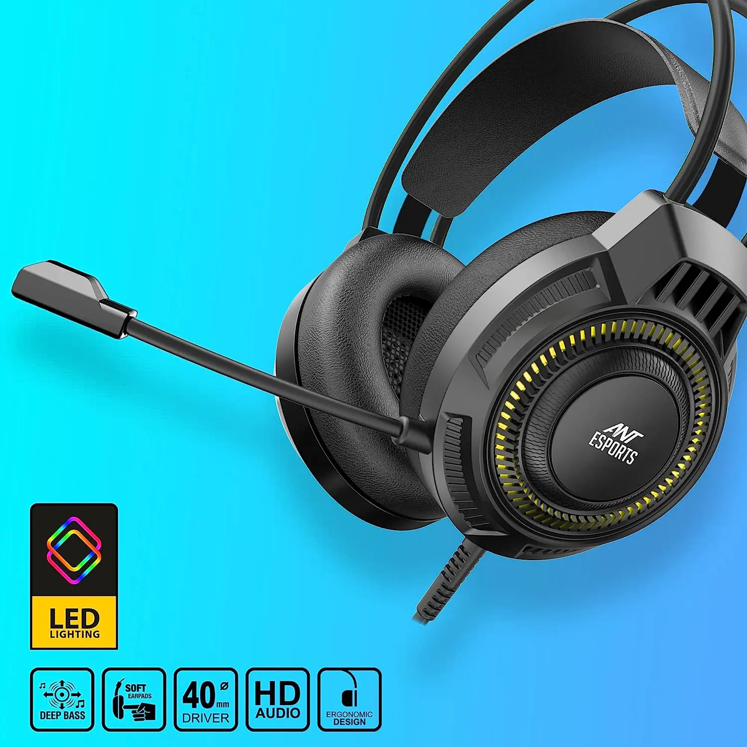 Ant Esports Gaming Headphone With MIC H580 Single Pin view 6